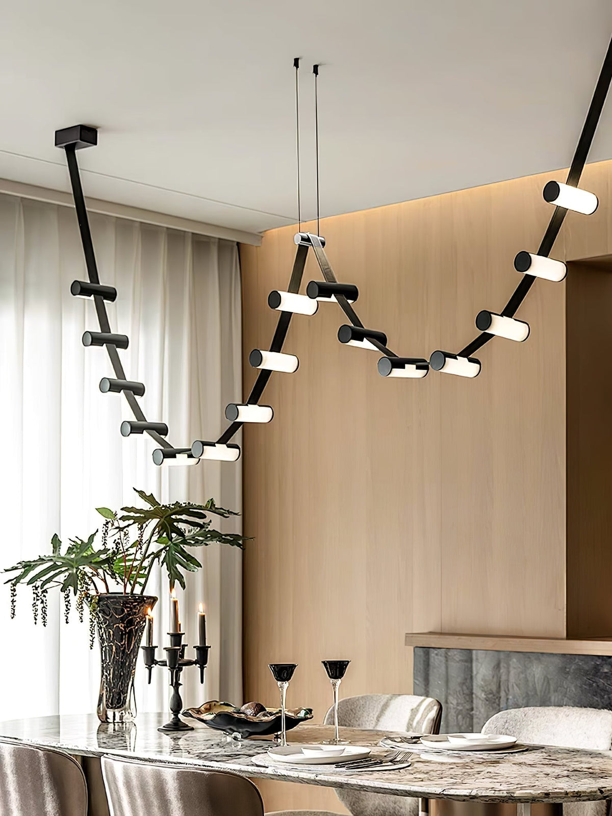 Meldenden Leather Pendant Light-Moonnatur