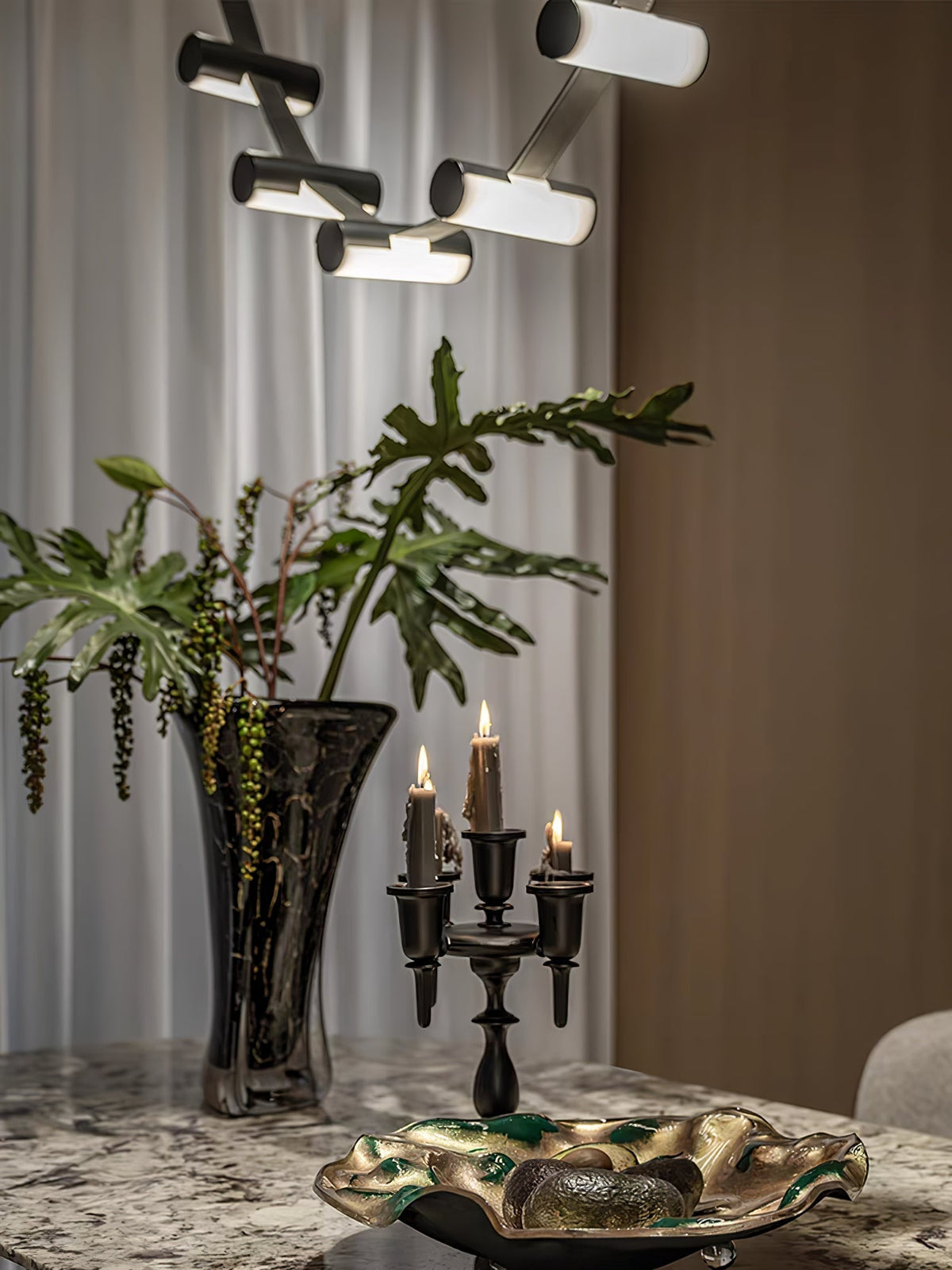 Meldenden Leather Pendant Light-Moonnatur