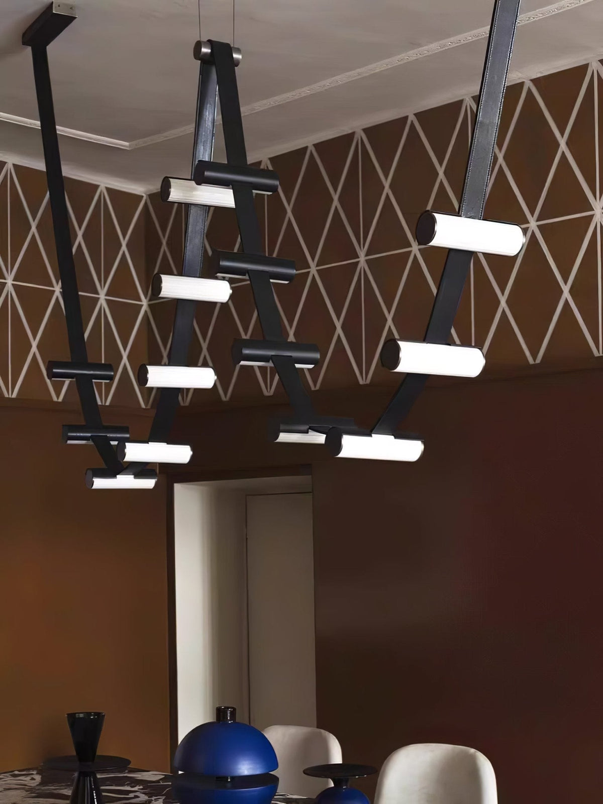 Meldenden Leather Pendant Light-Moonnatur