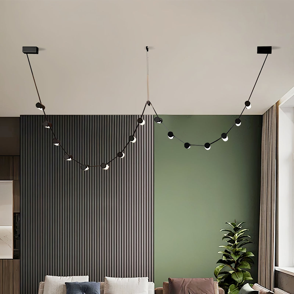 Meldenden Leather Pendant Light-Moonnatur