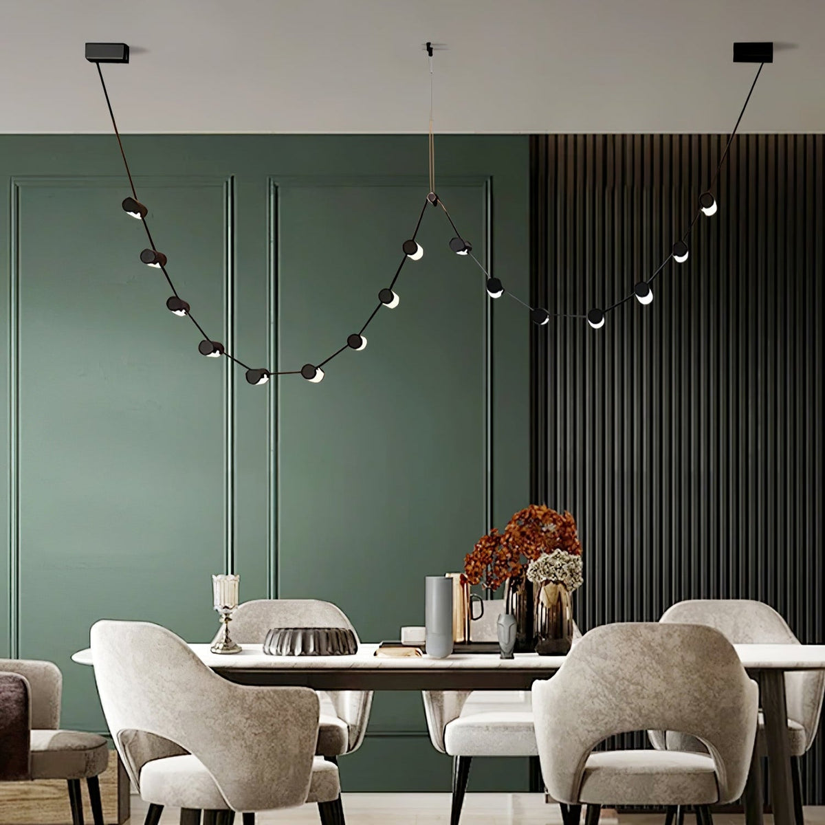 Meldenden Leather Pendant Light-Moonnatur