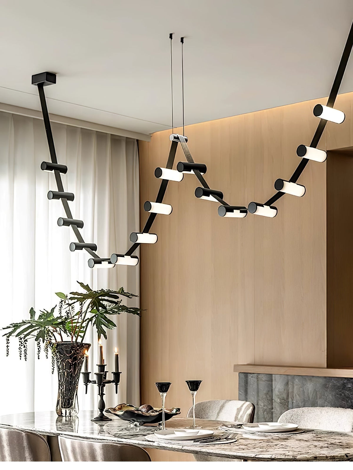 Meldenden Leather Pendant Light-Moonnatur