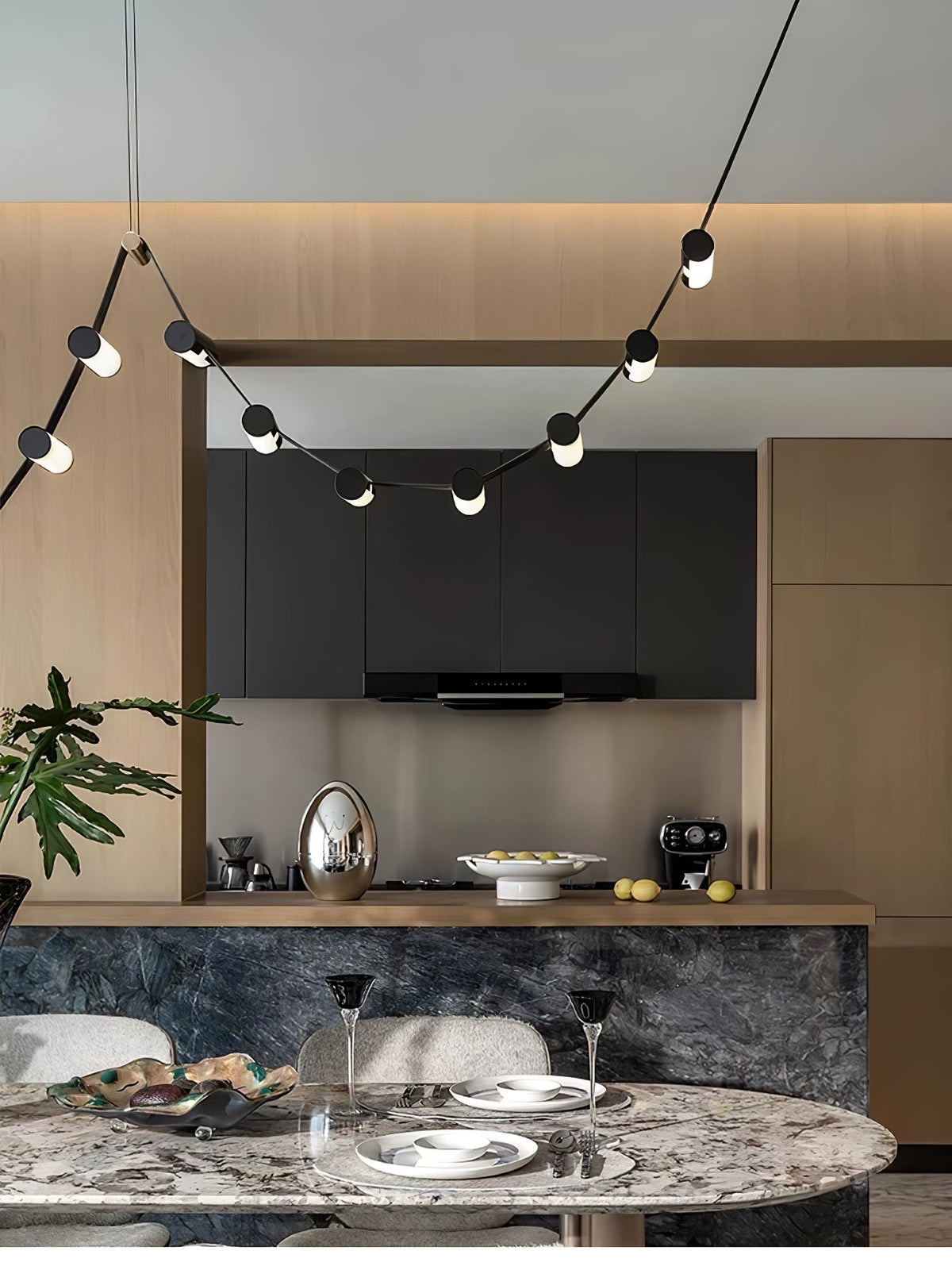 Meldenden Leather Pendant Light-Moonnatur