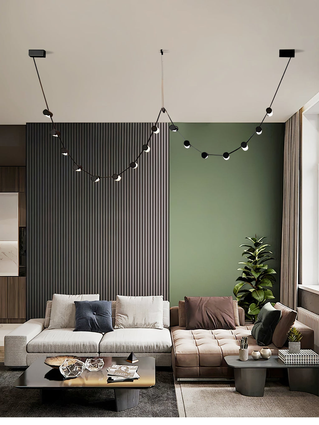 Meldenden Leather Pendant Light-Moonnatur