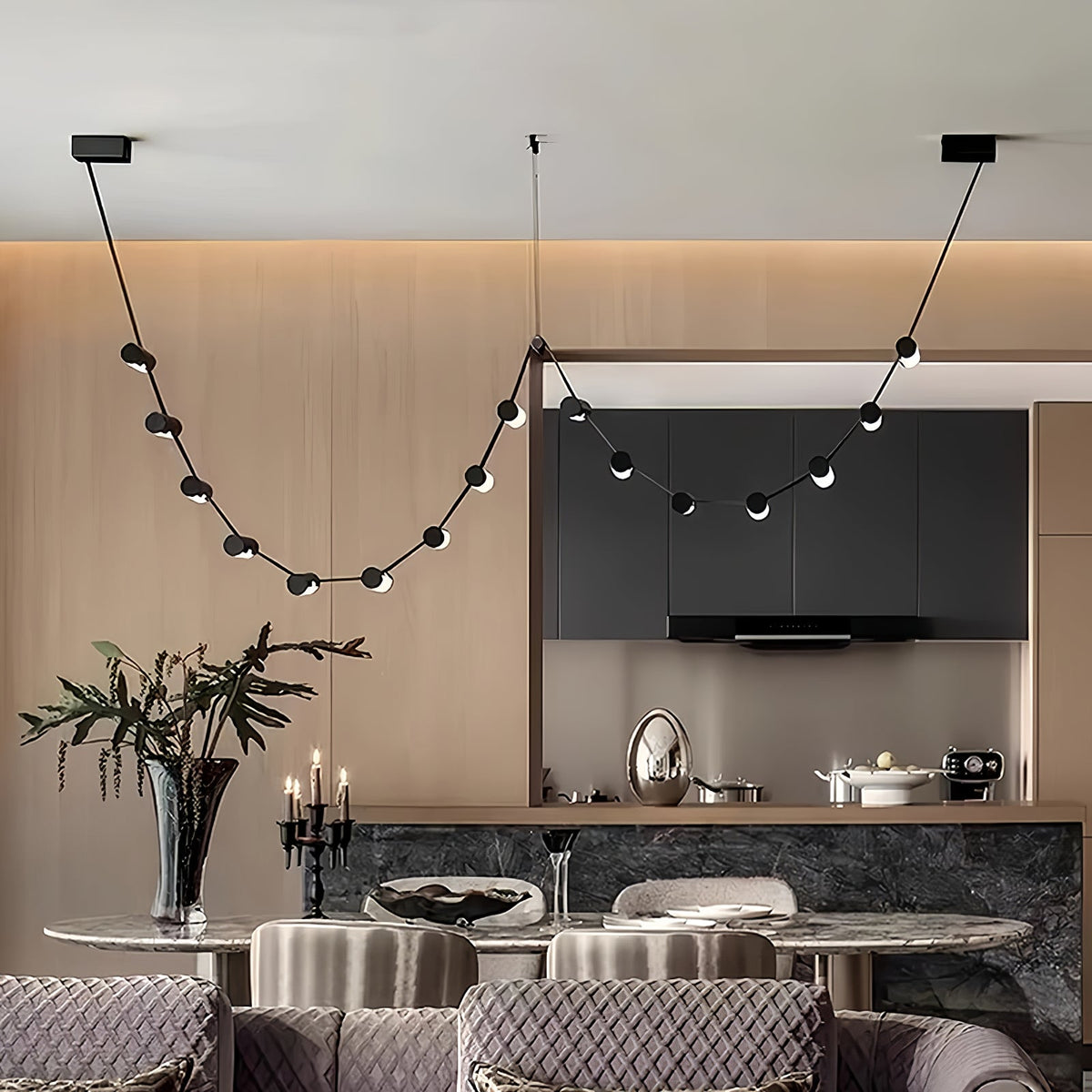 Meldenden Leather Pendant Light-Moonnatur
