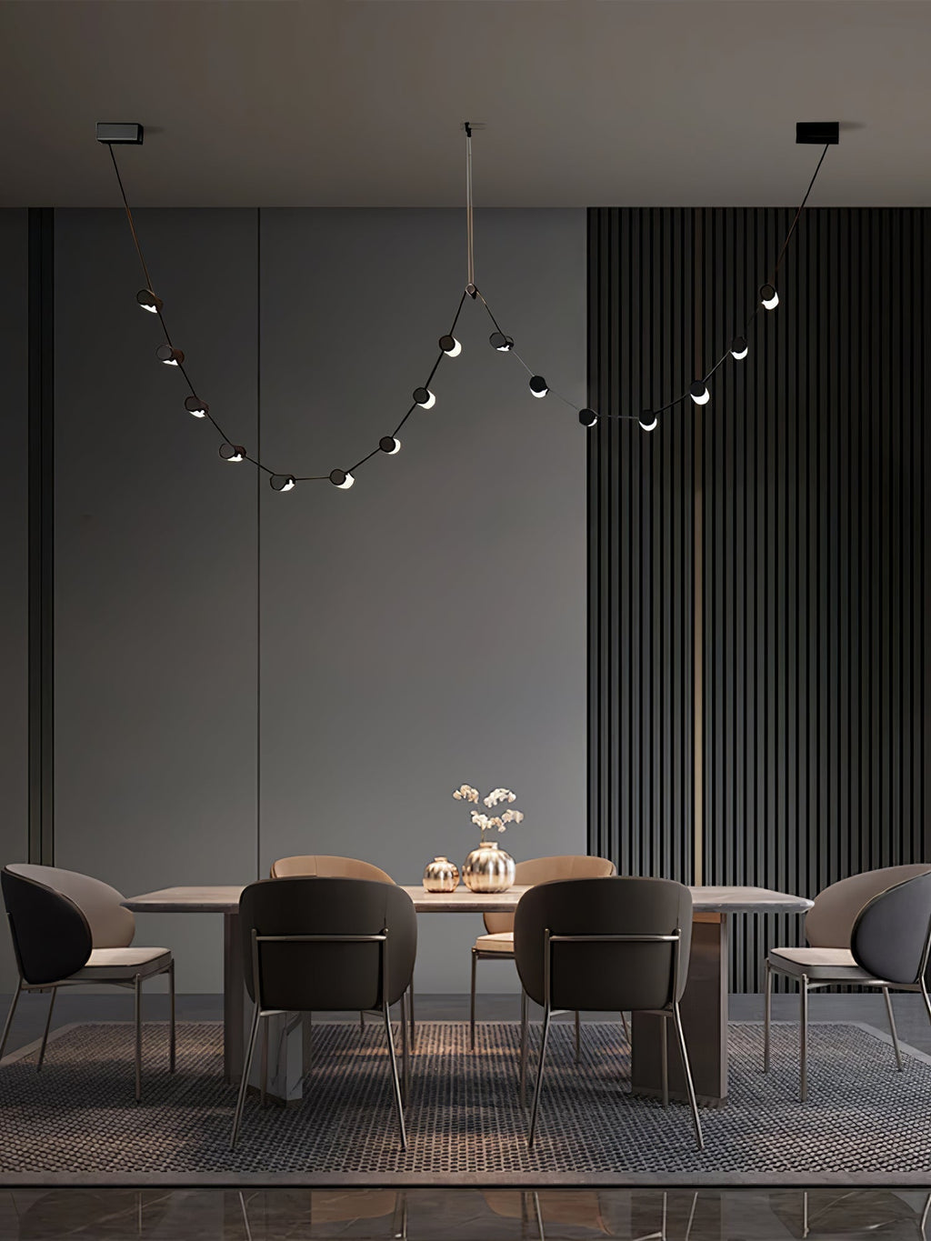Meldenden Leather Pendant Light-Moonnatur