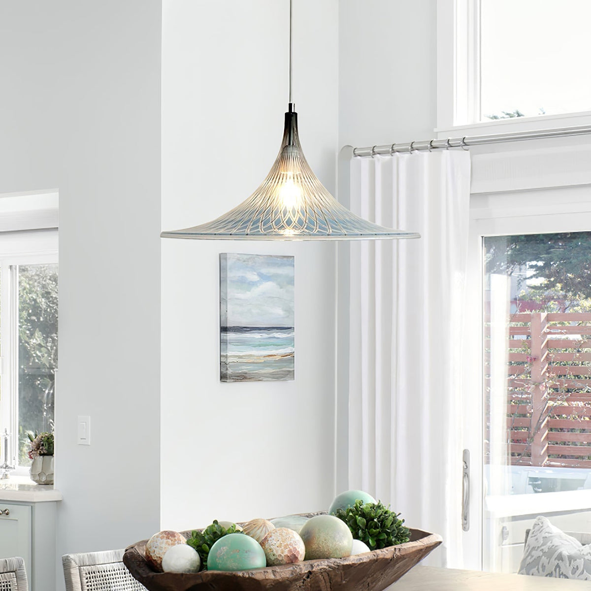 Naveris Acrylic Pendant Light-Moonnatur