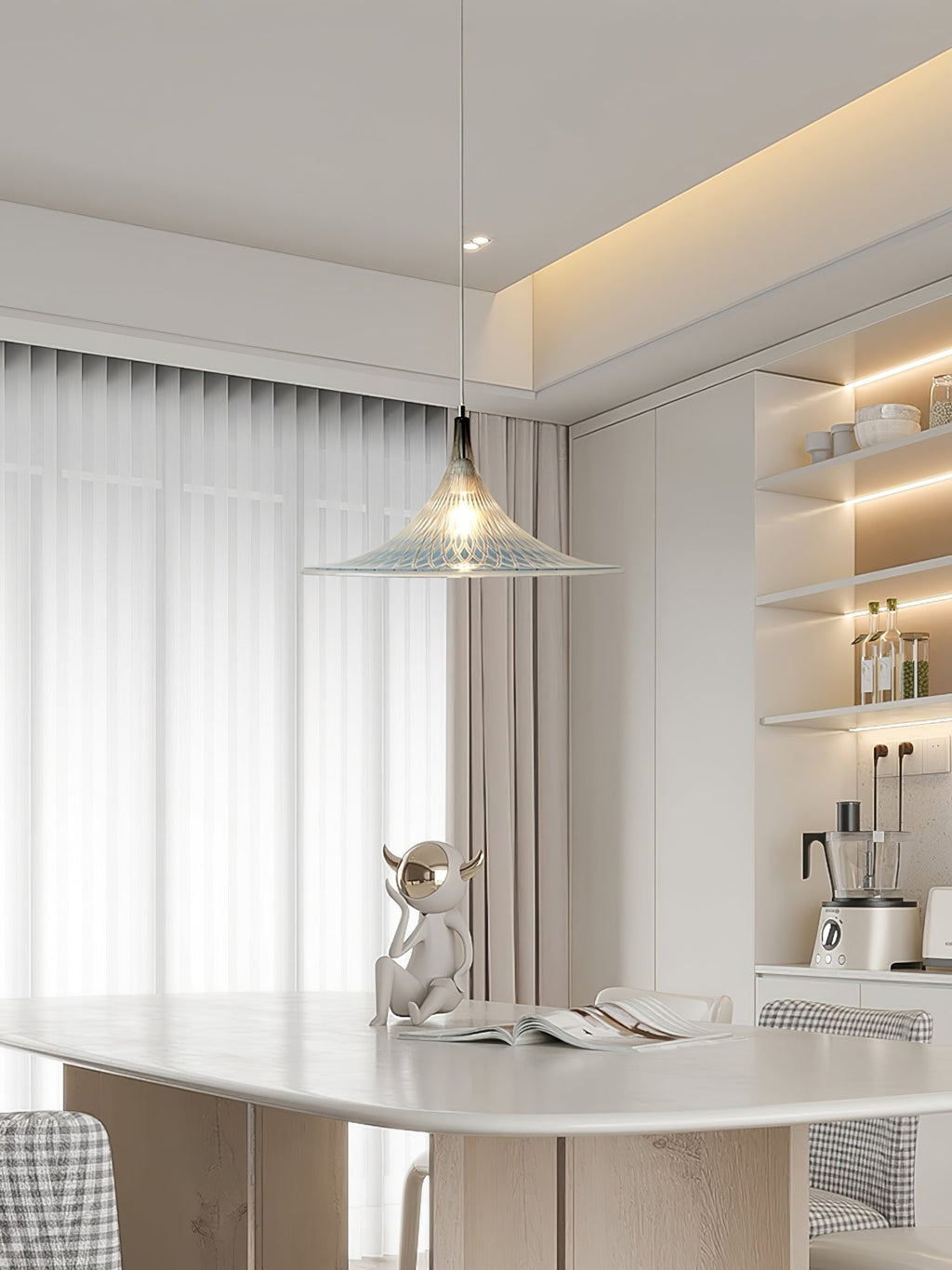 Naveris Acrylic Pendant Light-Moonnatur