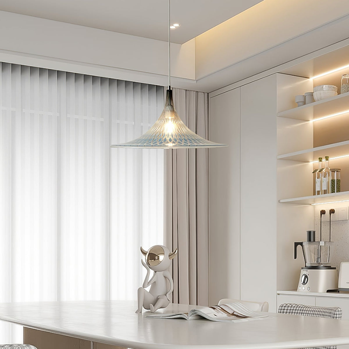 Naveris Acrylic Pendant Light-Moonnatur