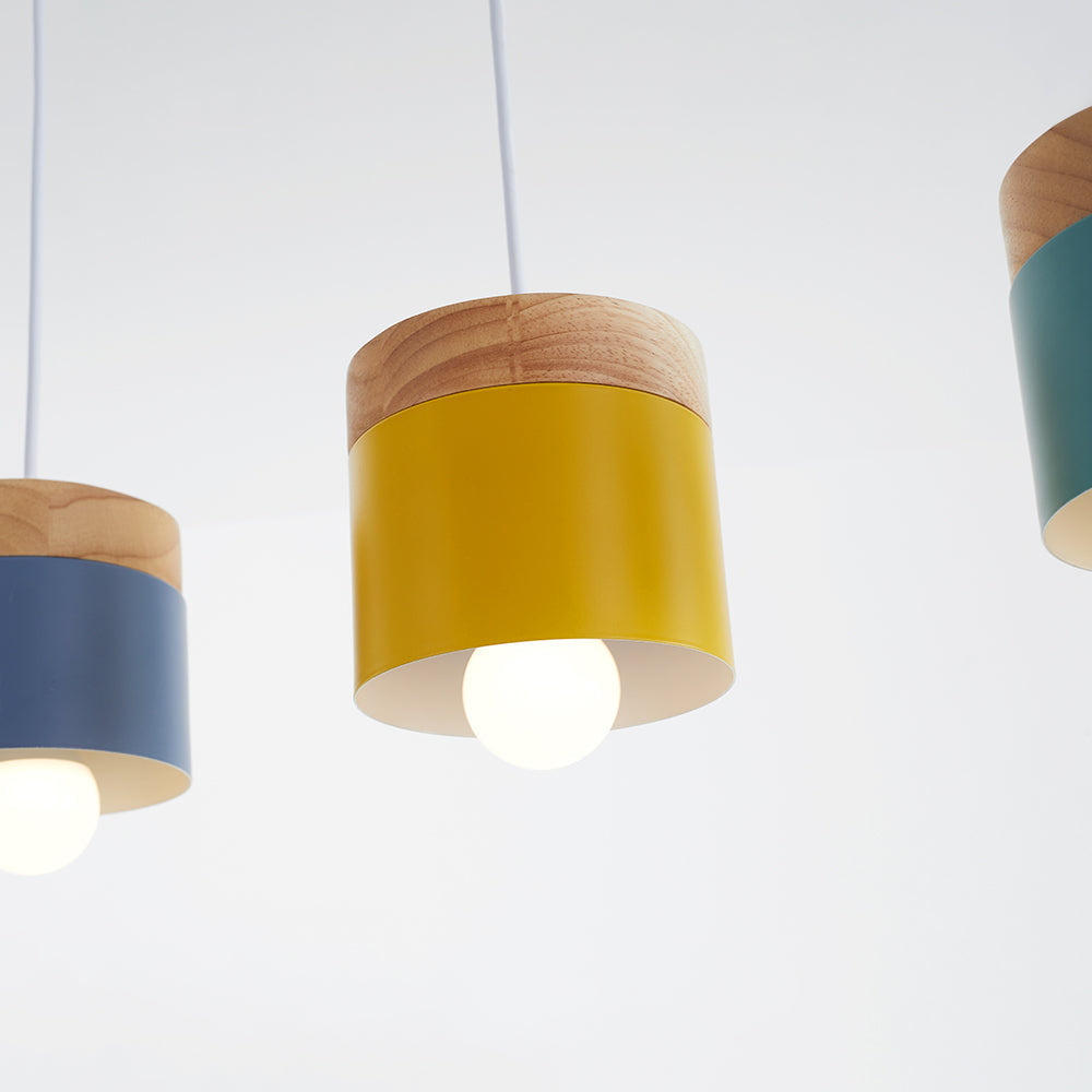 Hadrenash Wood Pendant Light-Moonnatur
