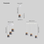 Hadrenash Wood Pendant Light-Moonnatur