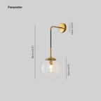 Brevenara Glass Wall Light-Moonnatur