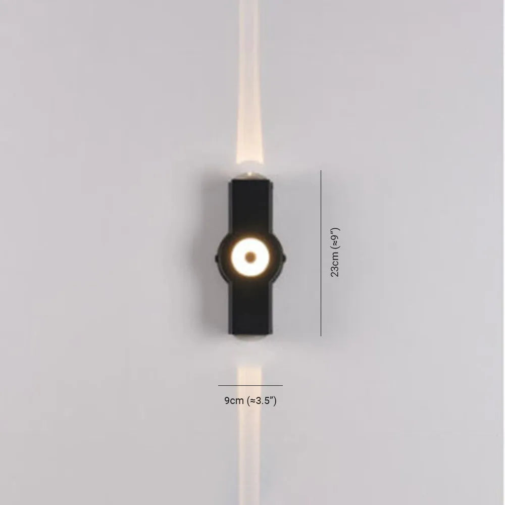 Ovelo Modern Waterproof Minimalist Cross Outdoor Wall Light Garden/Corridor - Neutralighting