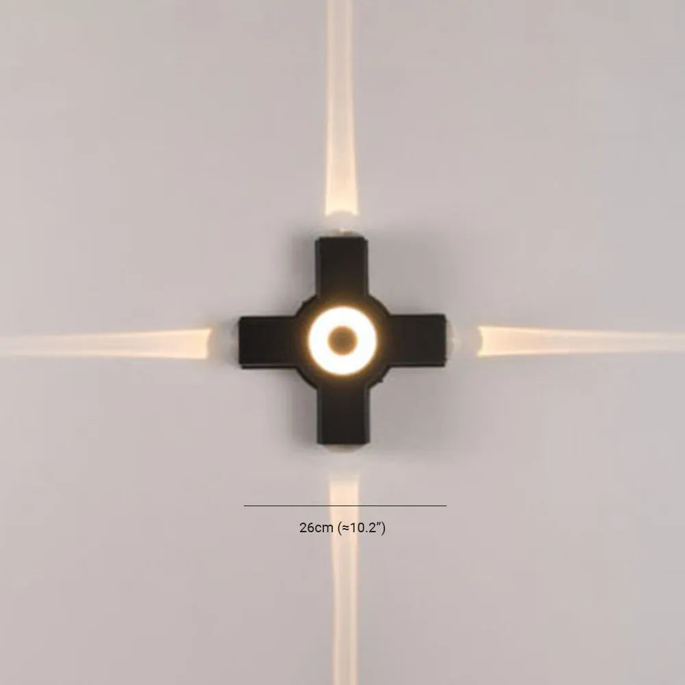 Ovelo Modern Waterproof Minimalist Cross Outdoor Wall Light Garden/Corridor - Neutralighting