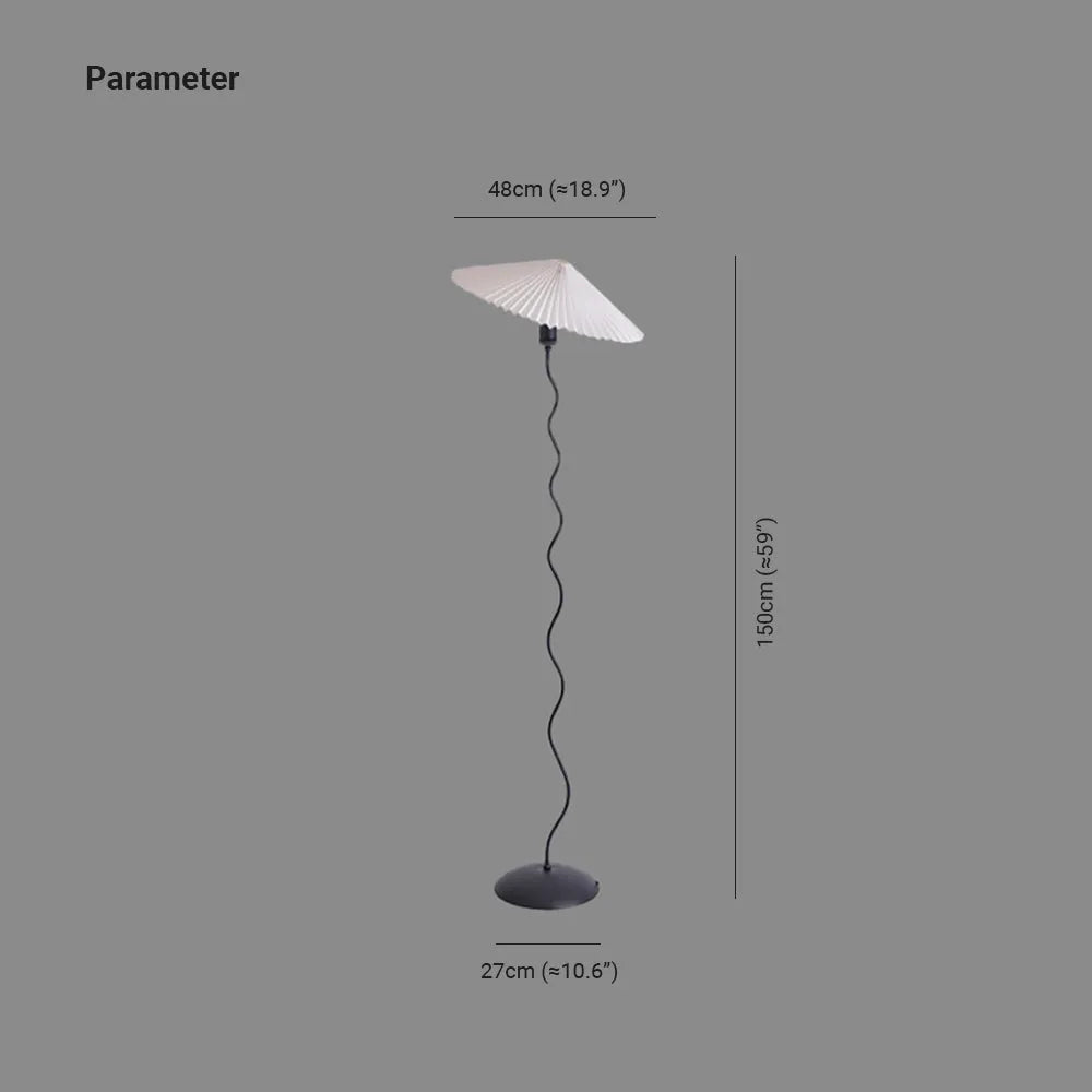 Barroworie Fabric Floor Lamp-Moonnatur