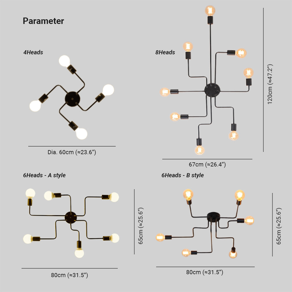 Ivrenhill Metal Ceiling Light-Moonnatur