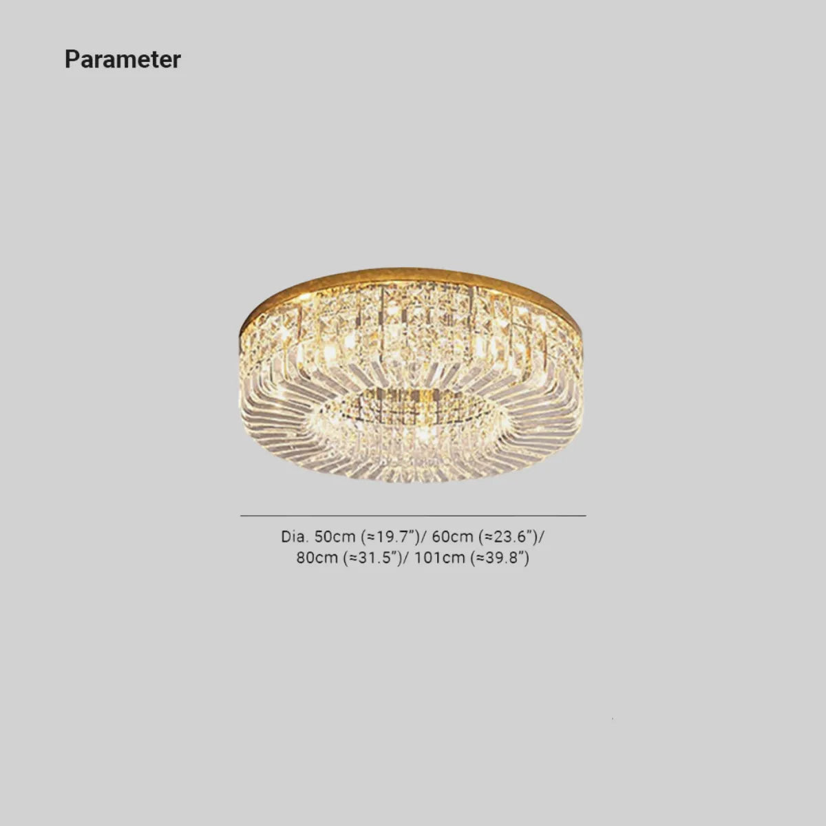 Garnelwren Crystal Ceiling Light-Moonnatur