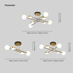 Islenena Glass Ceiling Light-Moonnatur