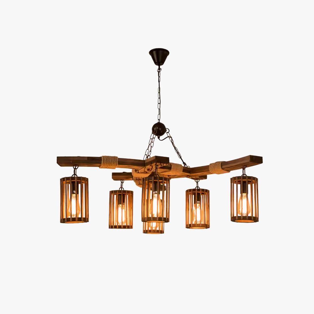 Ulvencove Wood Chandelier-Moonnatur