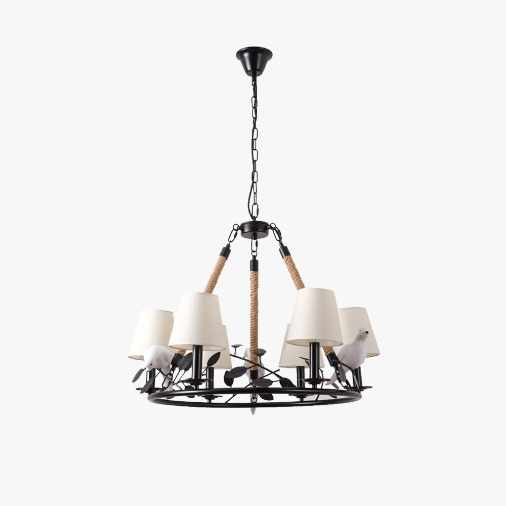 Ferrowwick Fabric Chandelier-Moonnatur
