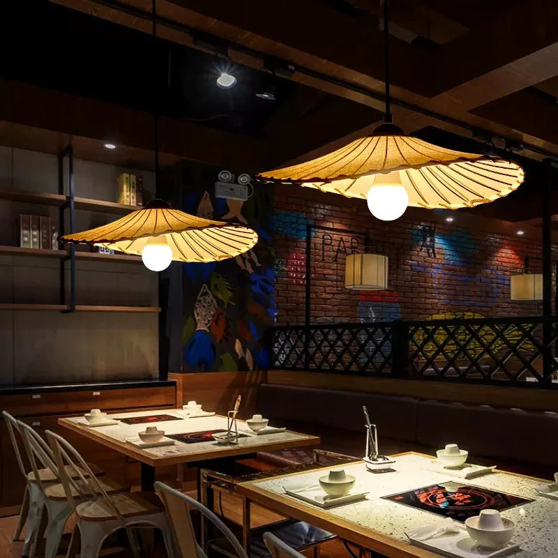 Tarnelheath Fabric Pendant Light-Moonnatur