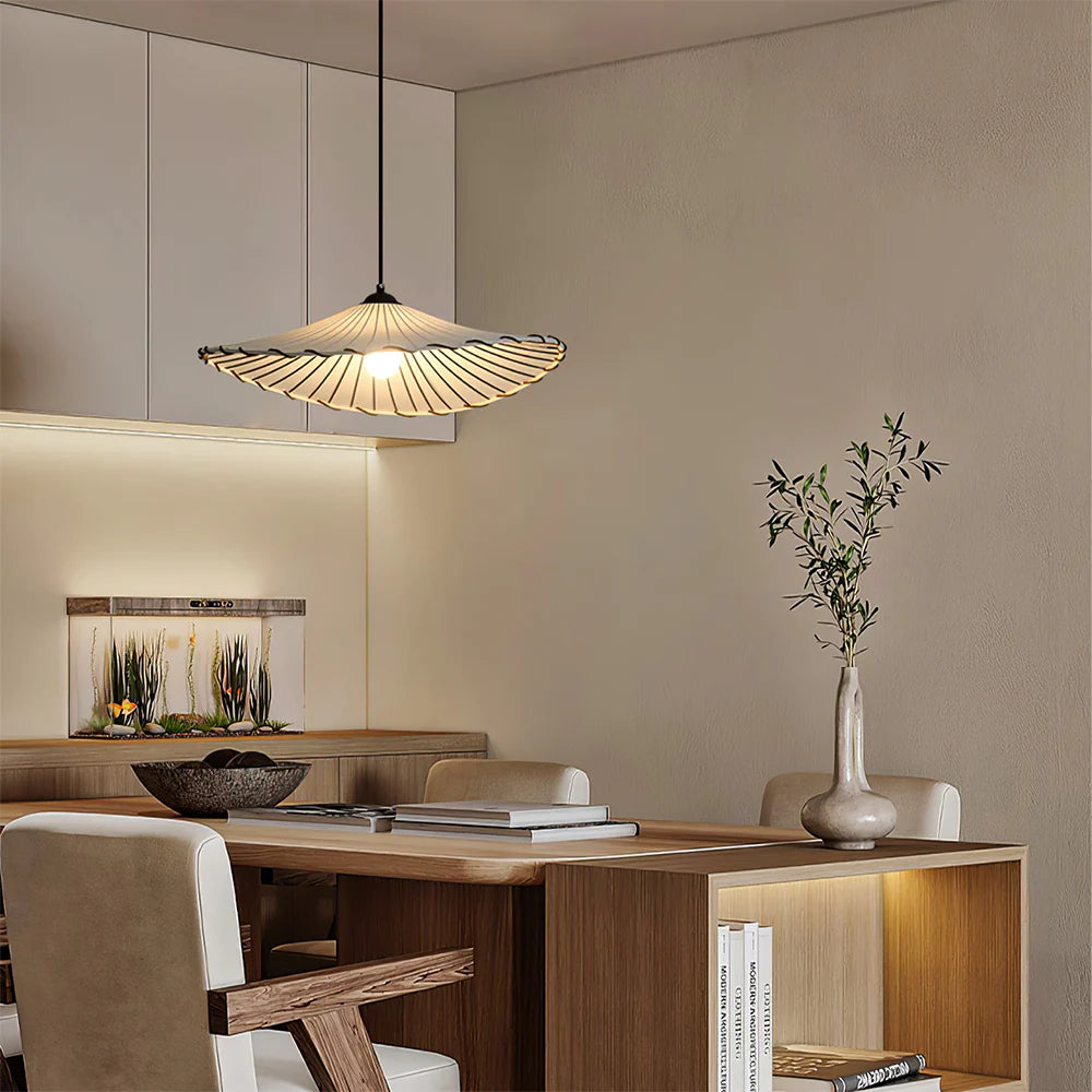 Tarnelheath Fabric Pendant Light-Moonnatur