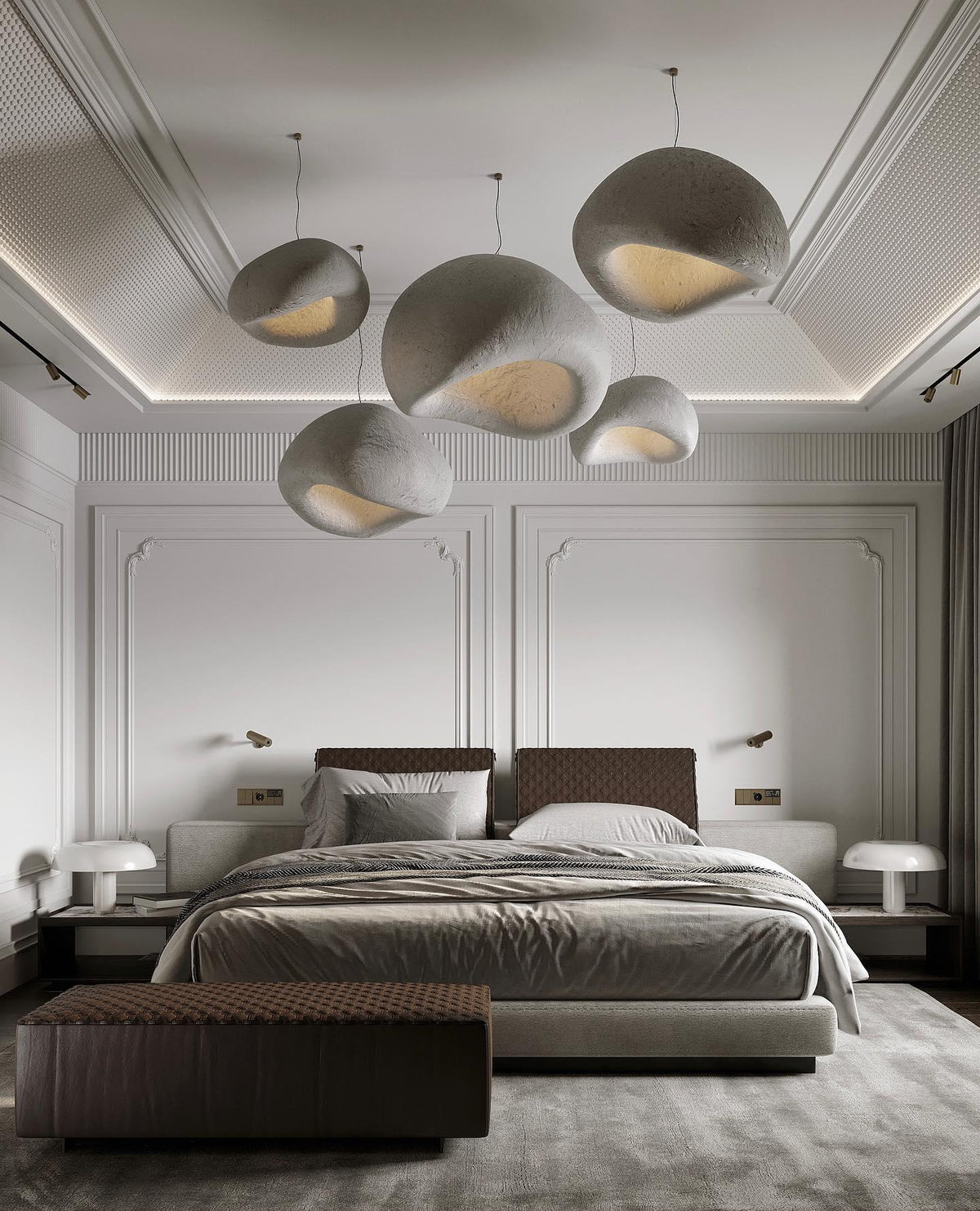 Hadrenwick Polyethylene Chandelier-Moonnatur