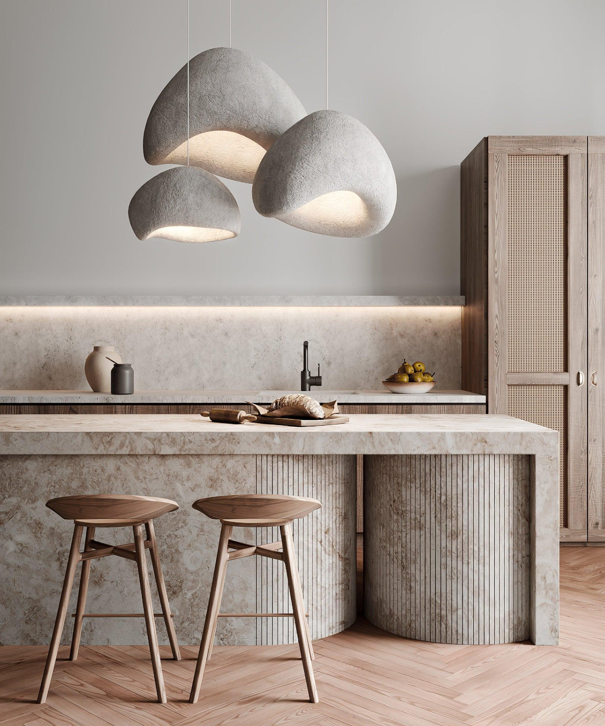 Hadrenwick Polyethylene Chandelier-Moonnatur
