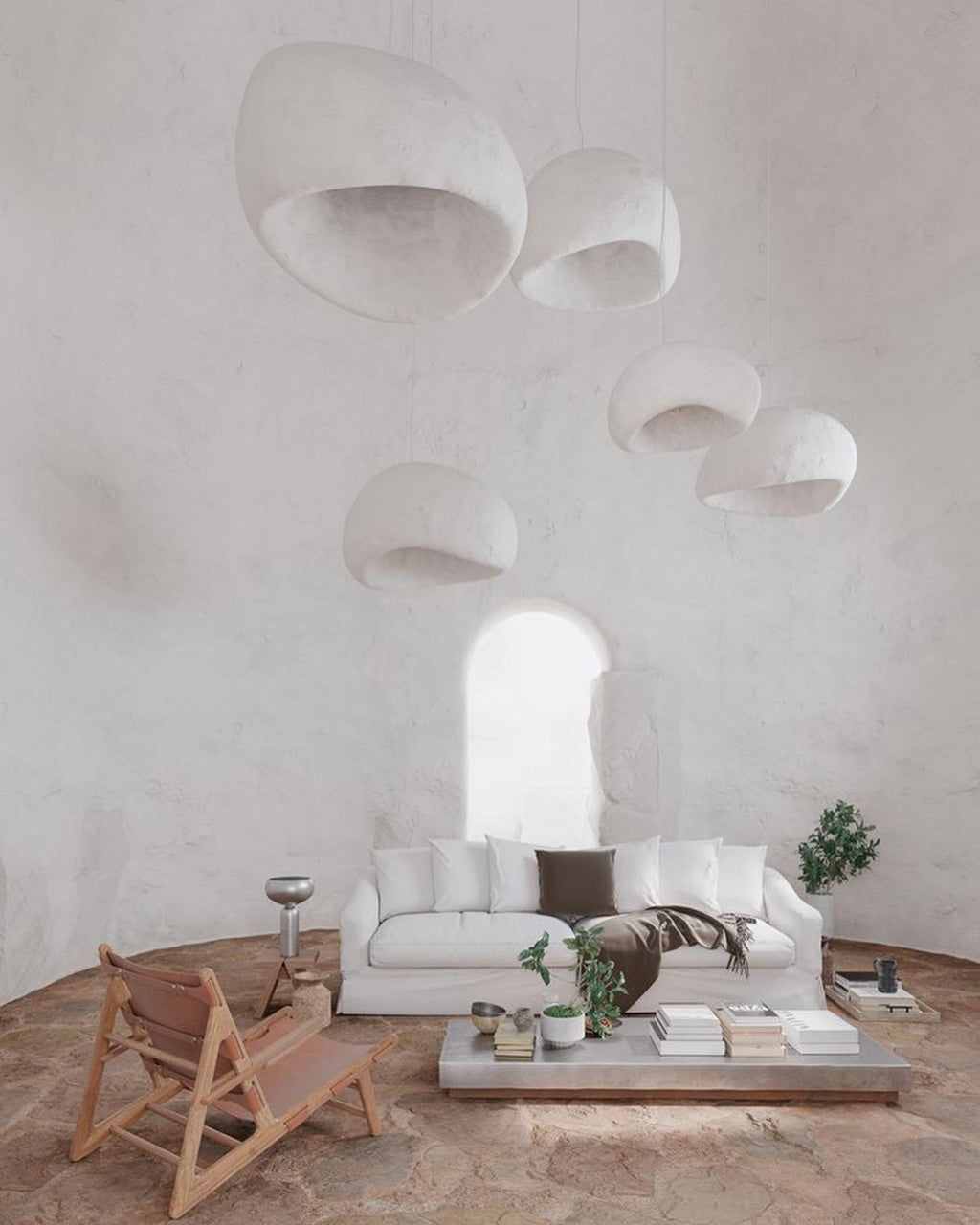 Hadrenwick Polyethylene Chandelier-Moonnatur