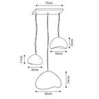 Hadrenwick Polyethylene Chandelier-Moonnatur