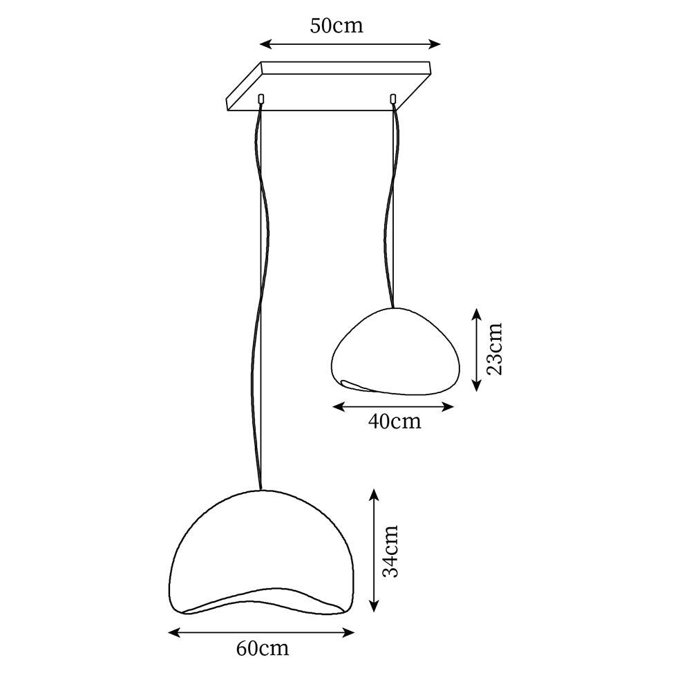 Hadrenwick Polyethylene Chandelier-Moonnatur