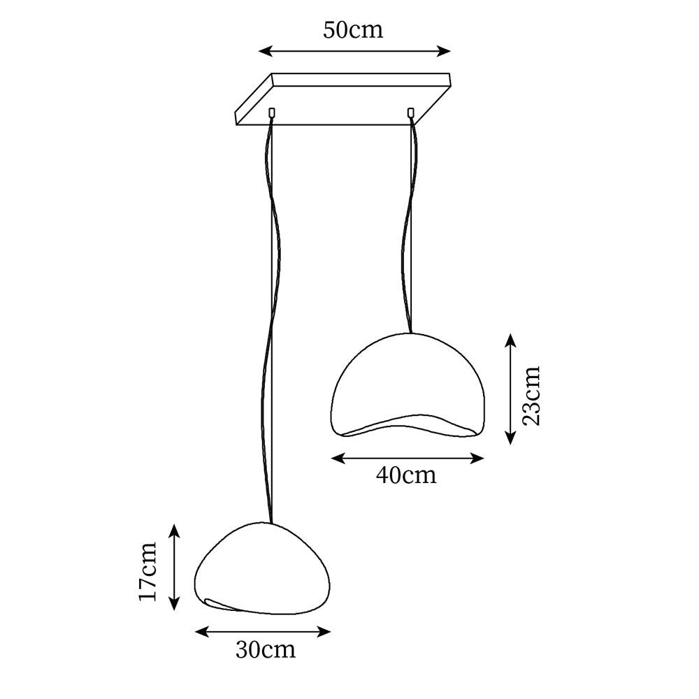 Hadrenwick Polyethylene Chandelier-Moonnatur