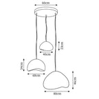 Hadrenwick Polyethylene Chandelier-Moonnatur