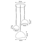 Hadrenwick Polyethylene Chandelier-Moonnatur