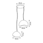 Hadrenwick Polyethylene Chandelier-Moonnatur