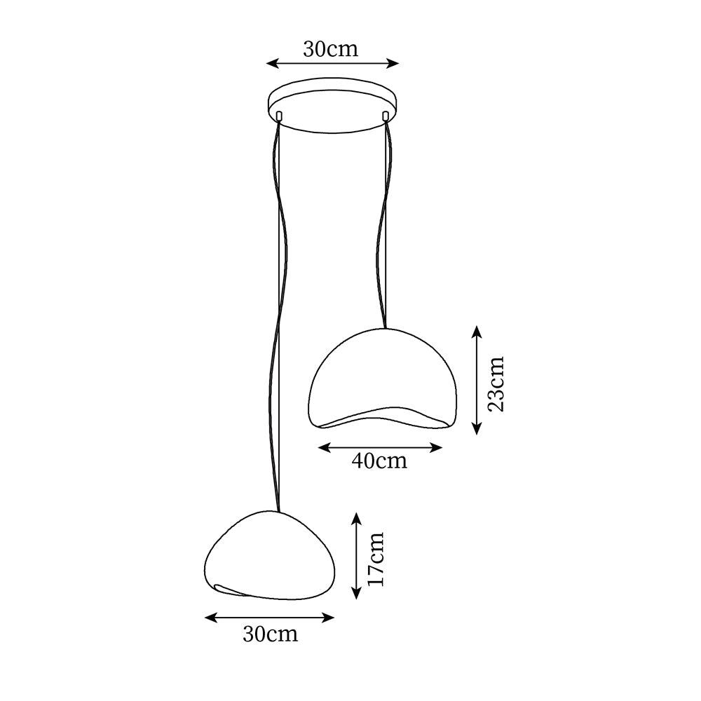 Hadrenwick Polyethylene Chandelier-Moonnatur