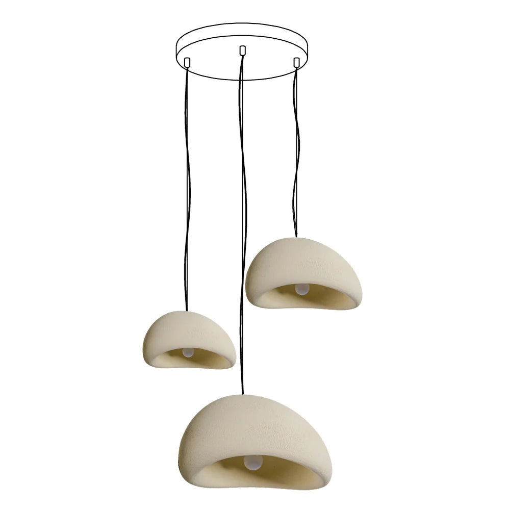Xundria Polyethylene Chandelier-Moonnatur
