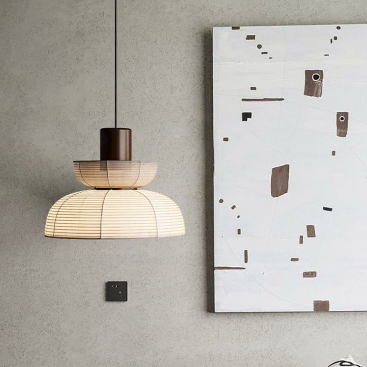 Ivrenley Fabric Pendant Light-Moonnatur