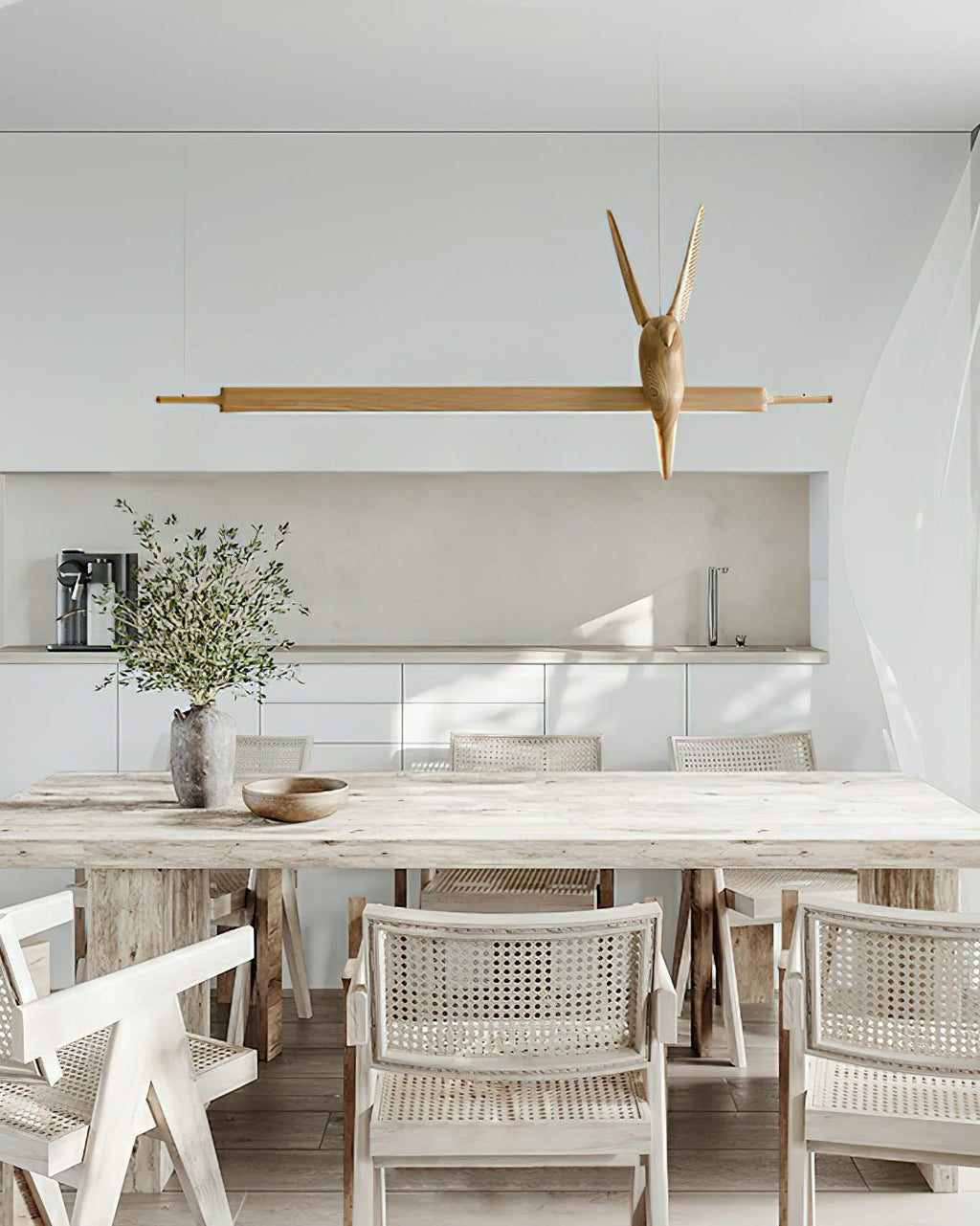 Coraara Wood Pendant Light-Moonnatur