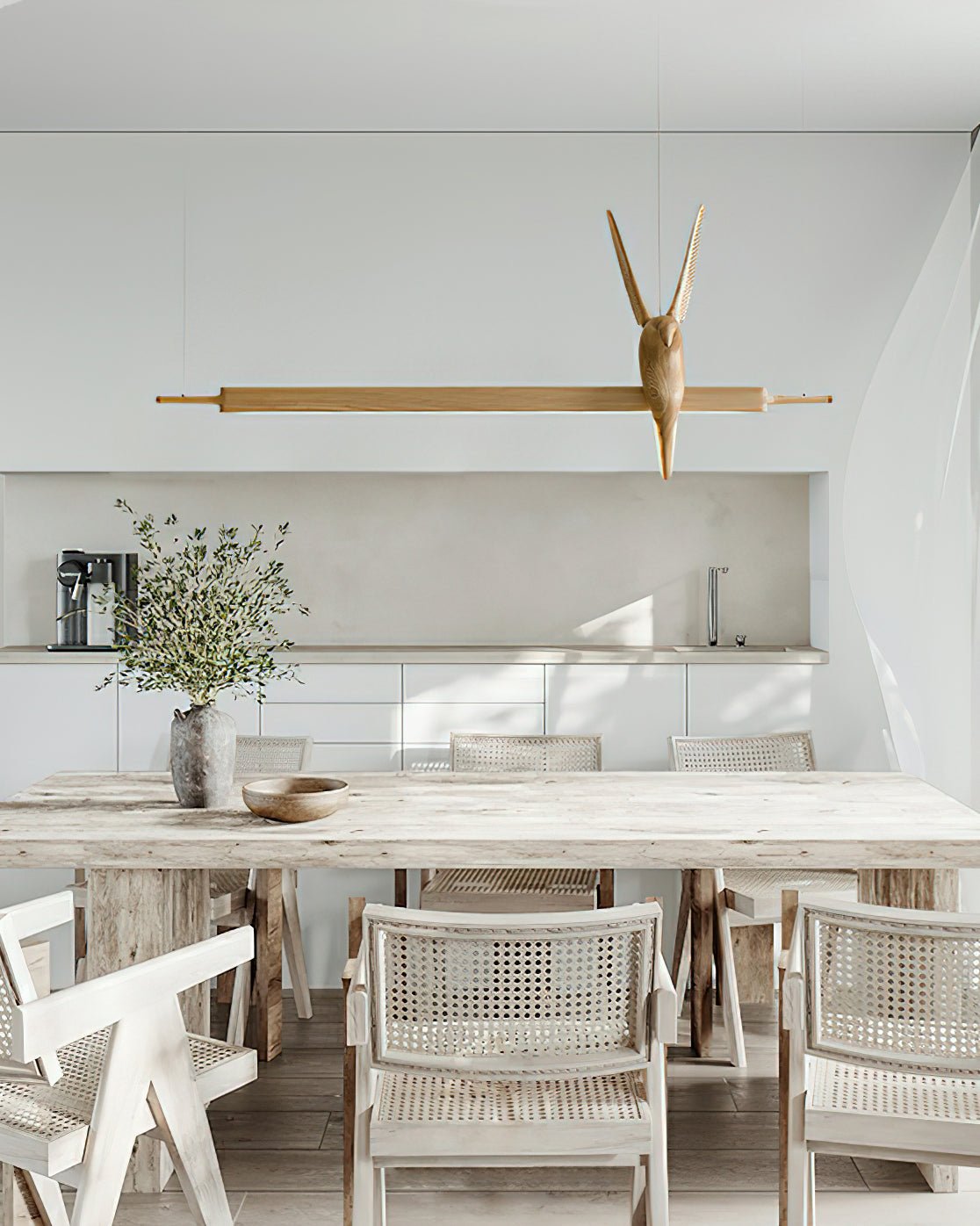 Coraara Wood Pendant Light-Moonnatur