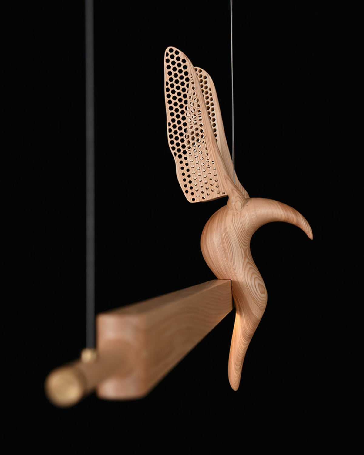 Coraara Wood Pendant Light-Moonnatur