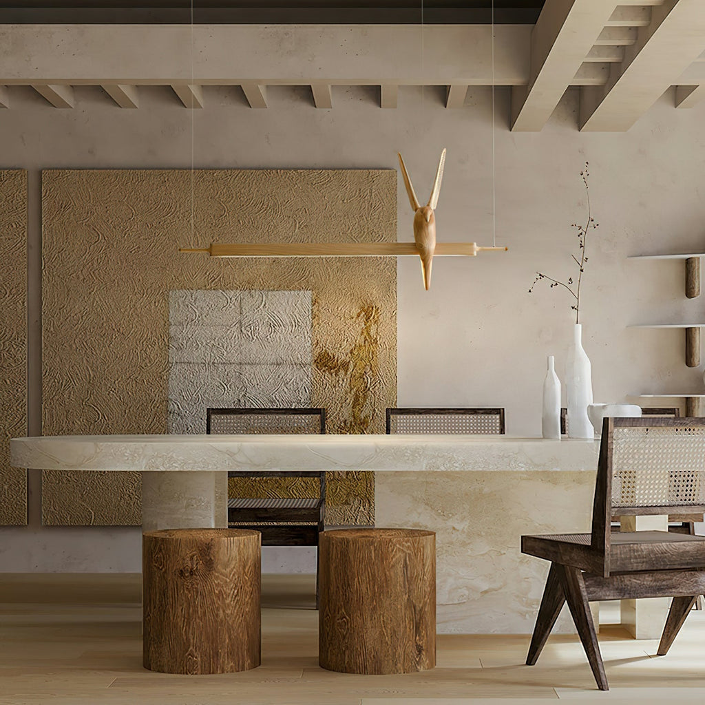 Coraara Wood Pendant Light-Moonnatur