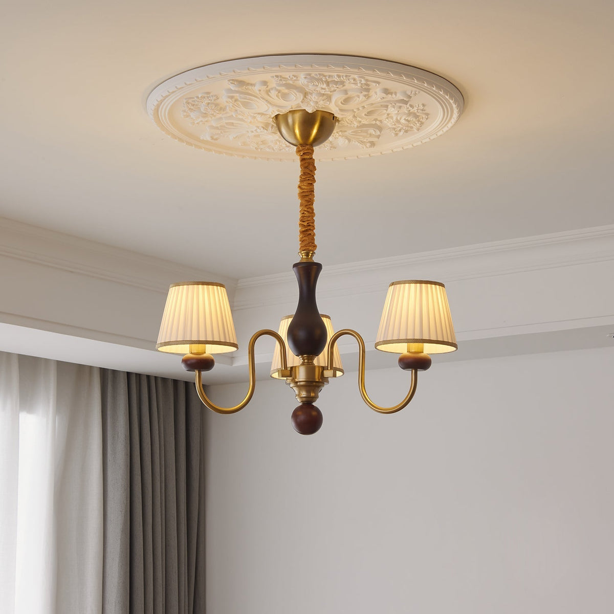Thorenlyn Fabric Chandelier-Moonnatur