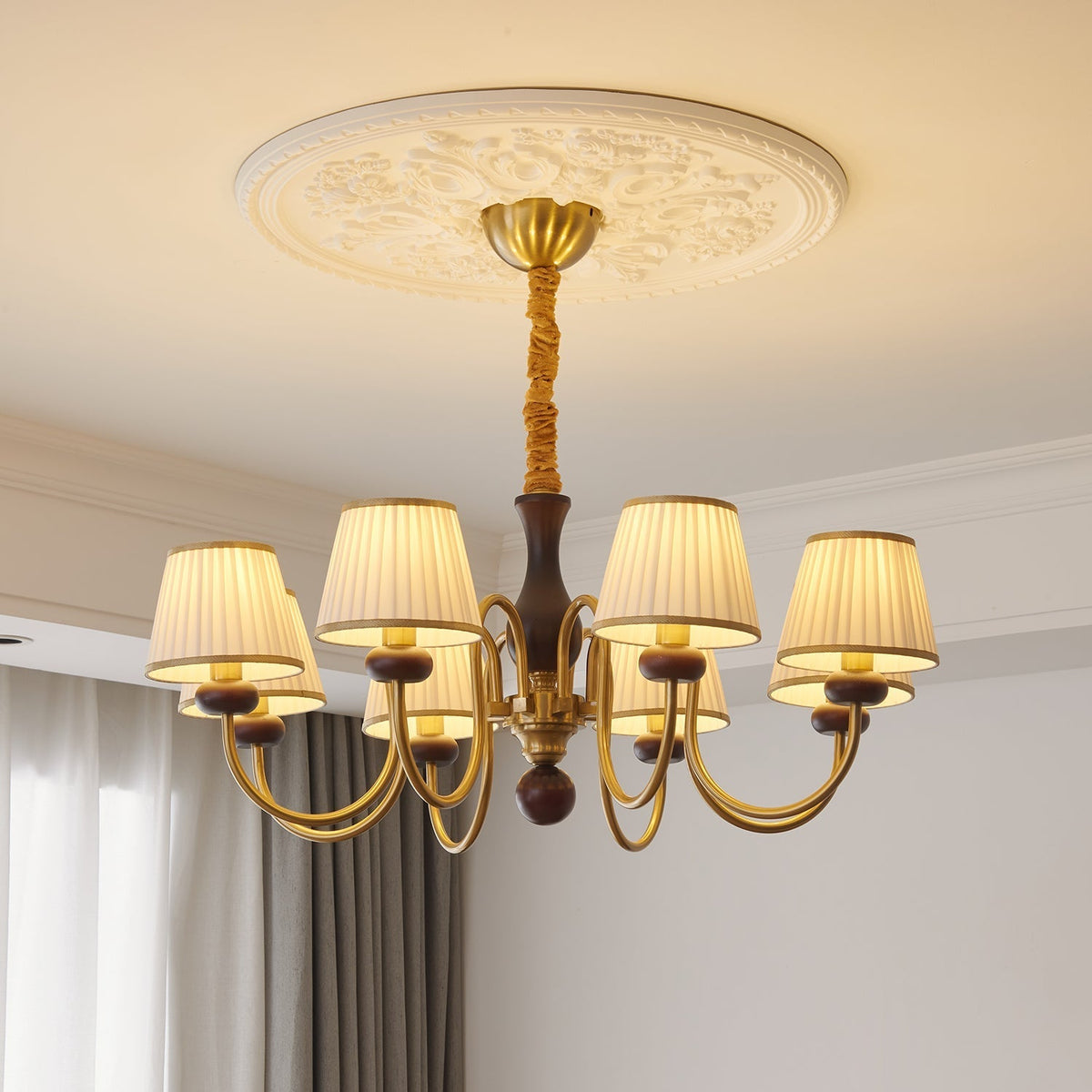 Thorenlyn Fabric Chandelier-Moonnatur