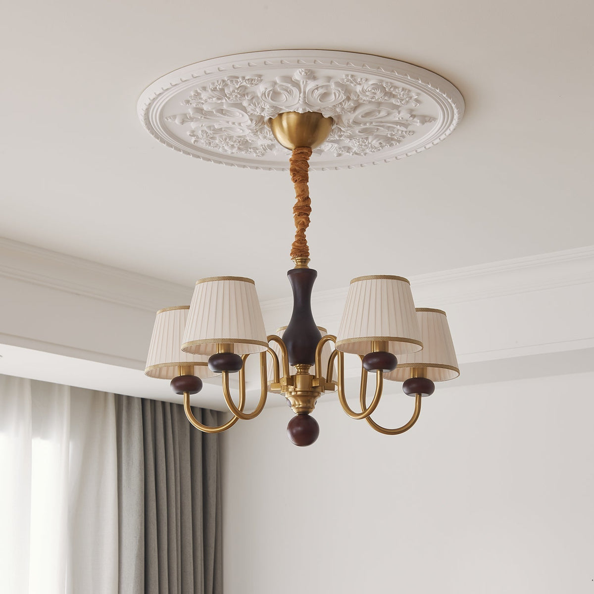 Thorenlyn Fabric Chandelier-Moonnatur