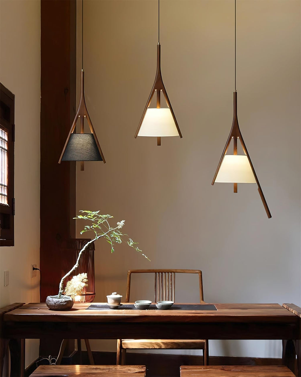 Rhodenelle Fabric Pendant Light-Moonnatur