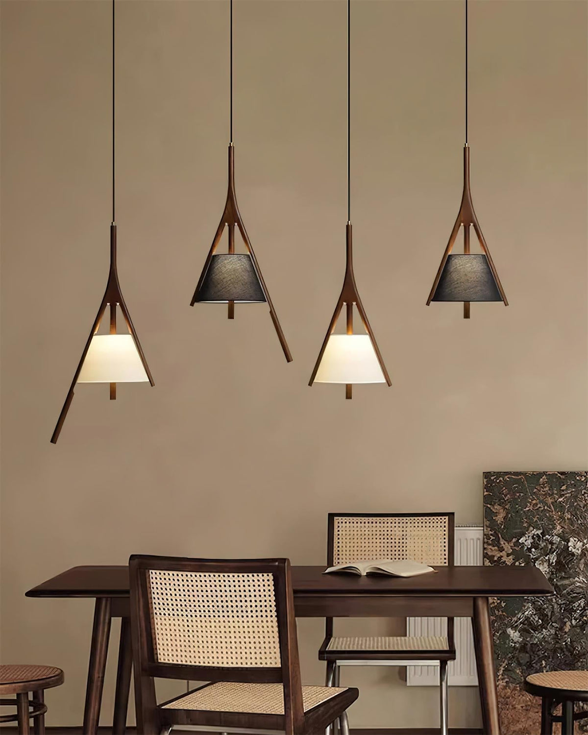 Rhodenelle Fabric Pendant Light-Moonnatur