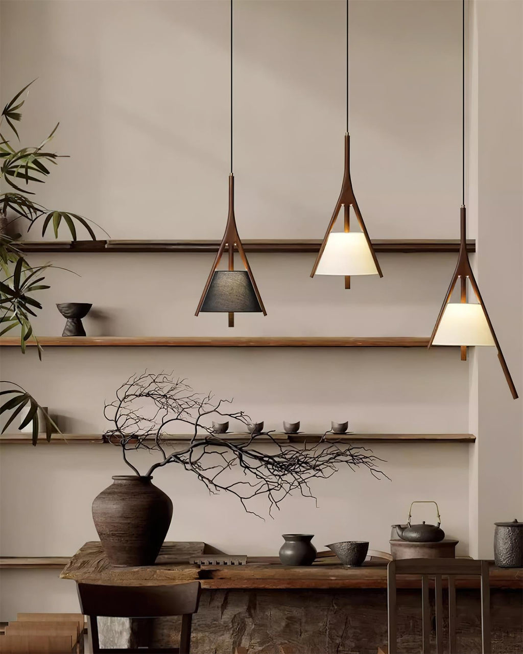 Rhodenelle Fabric Pendant Light-Moonnatur