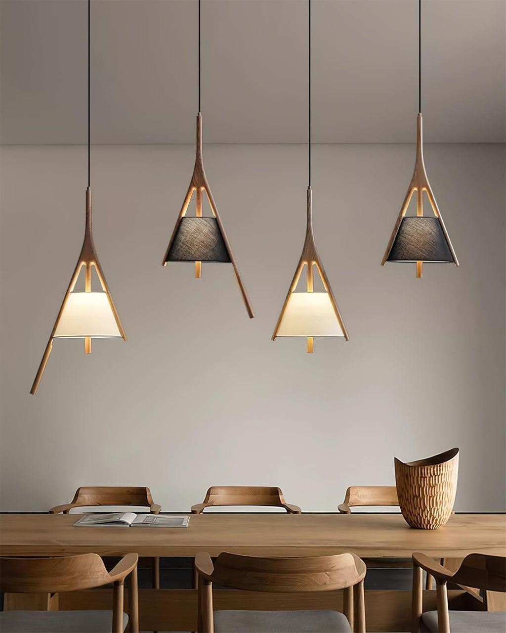 Rhodenelle Fabric Pendant Light-Moonnatur