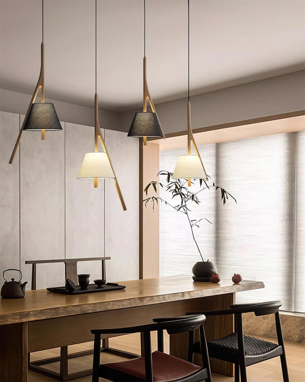 Rhodenelle Fabric Pendant Light-Moonnatur